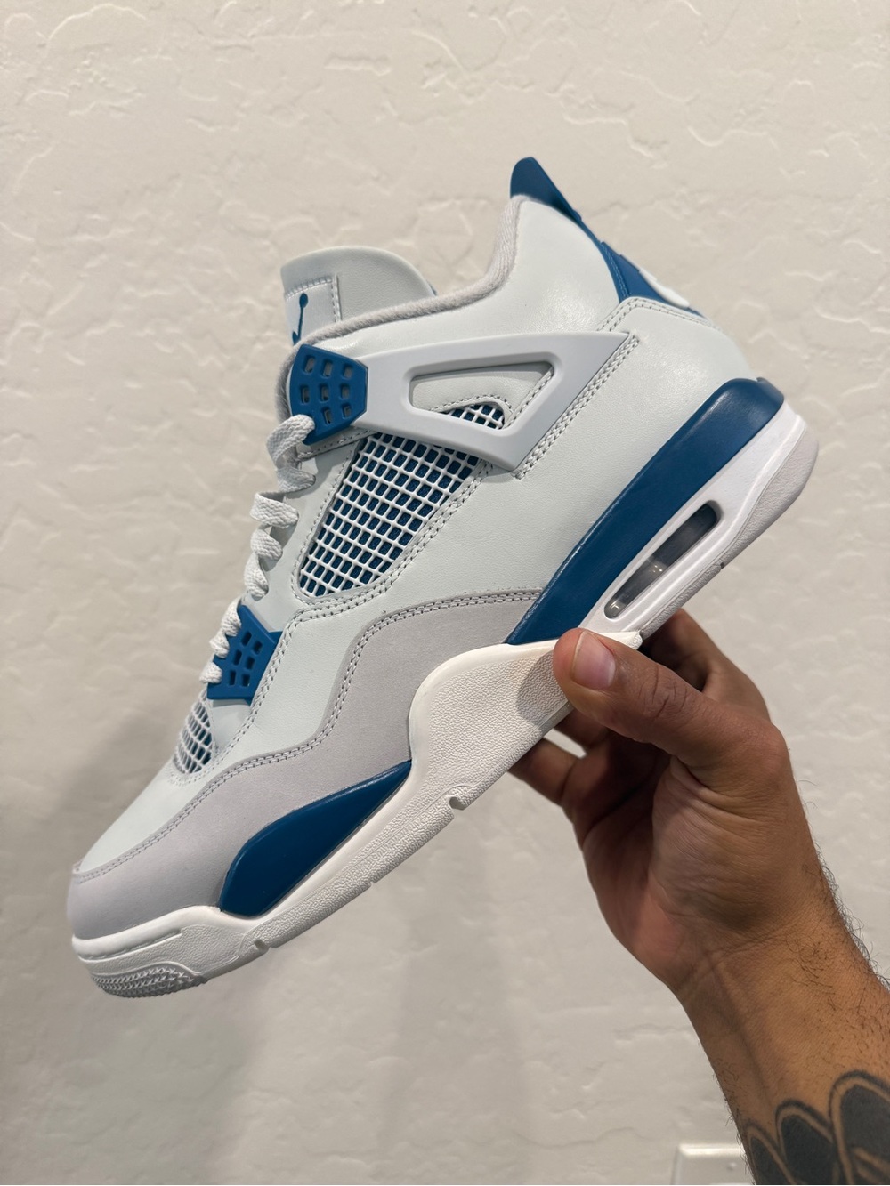 Jordan 4 Retro Military Blue FV5029-141 Size 13M. Worn 1x OG ALL With Box